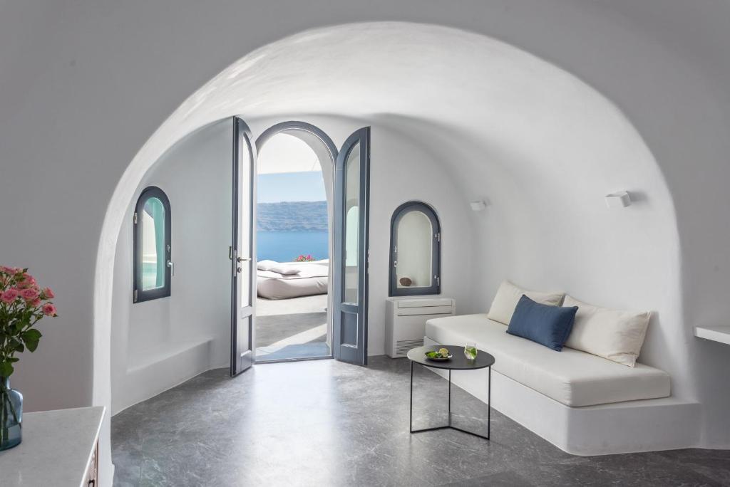 Posezení v ubytování Chelidonia Luxury Suites