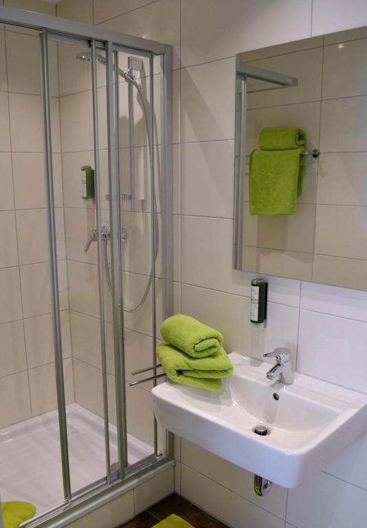 Koupelna v ubytování CityApartment K1 KLIMATISIERT