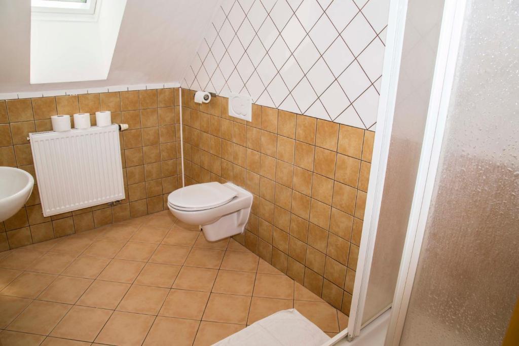 Koupelna v ubytování hotel U lip Trojanovice