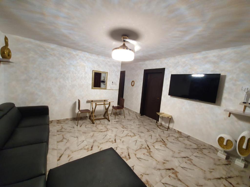 TV a/nebo společenská místnost v ubytování CG Apartments Metro