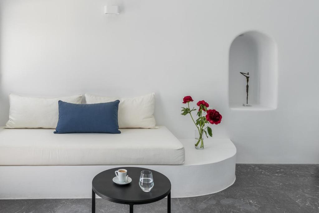 Posezení v ubytování Chelidonia Luxury Suites