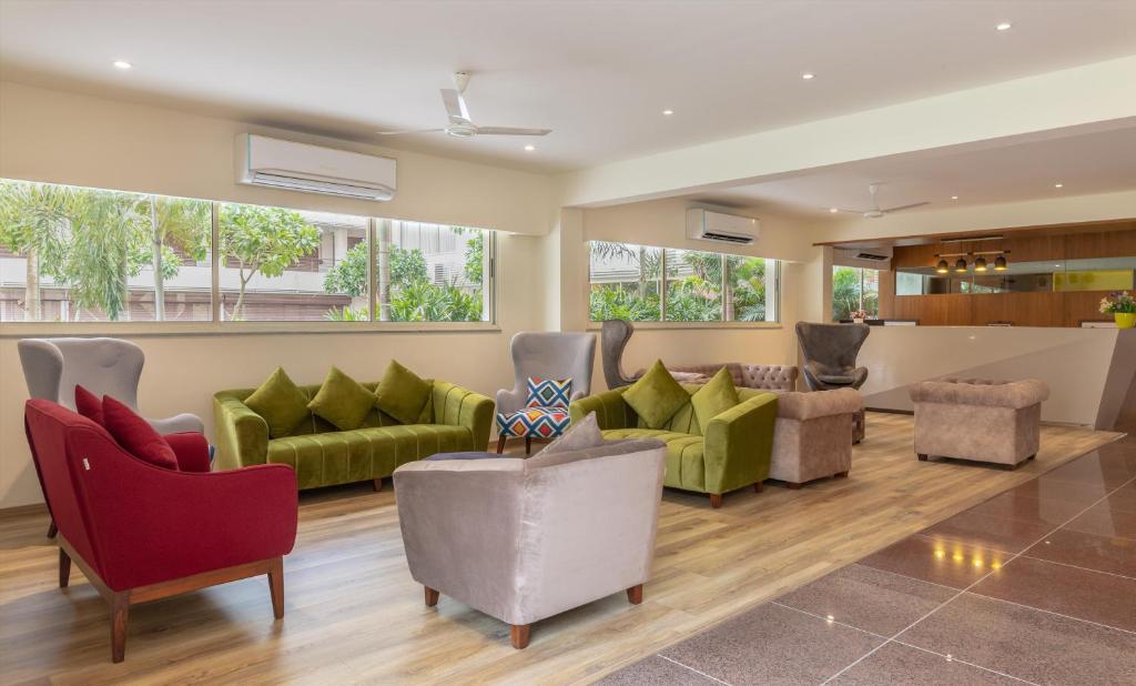 Posezení v ubytování Siara Styles Amba Suites, Gandhinagar