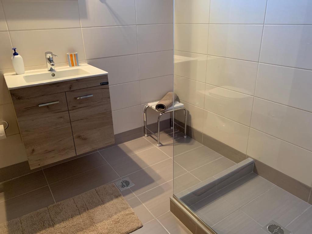 A bathroom at Leonidio Apartment Maria