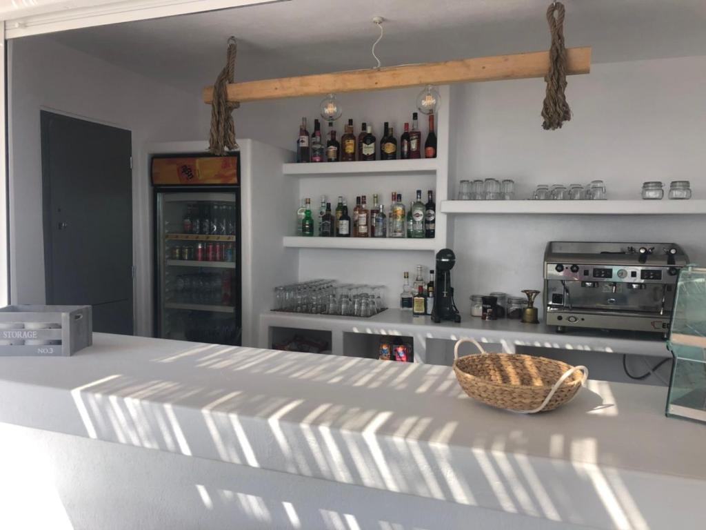 Kuchyň nebo kuchyňský kout v ubytování Irida Vacation suites