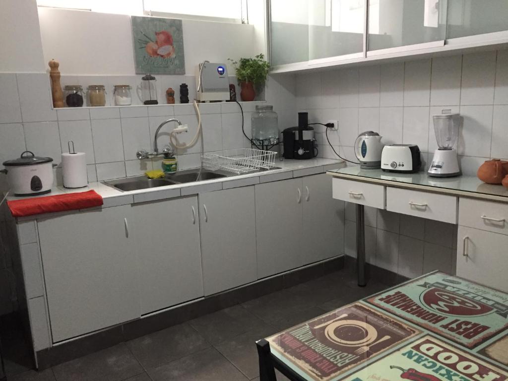 Kuchyň nebo kuchyňský kout v ubytování Uli´s house