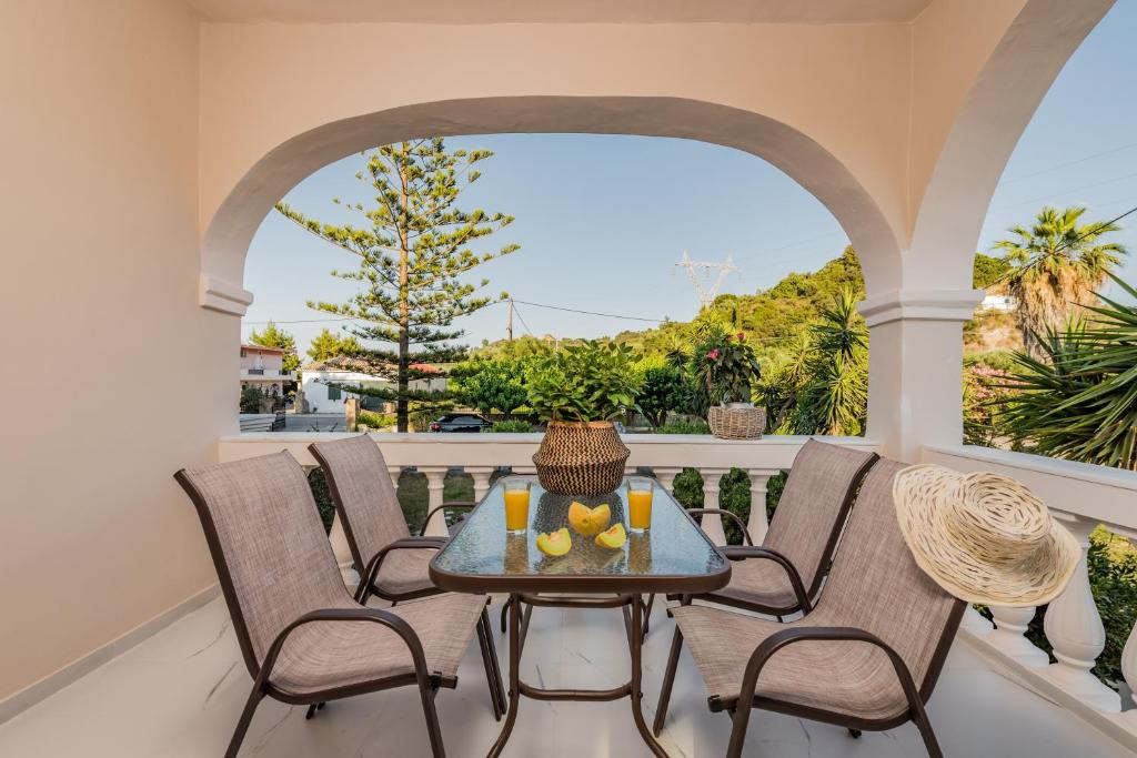 Balkón alebo terasa v ubytovaní Margaritari Apartments