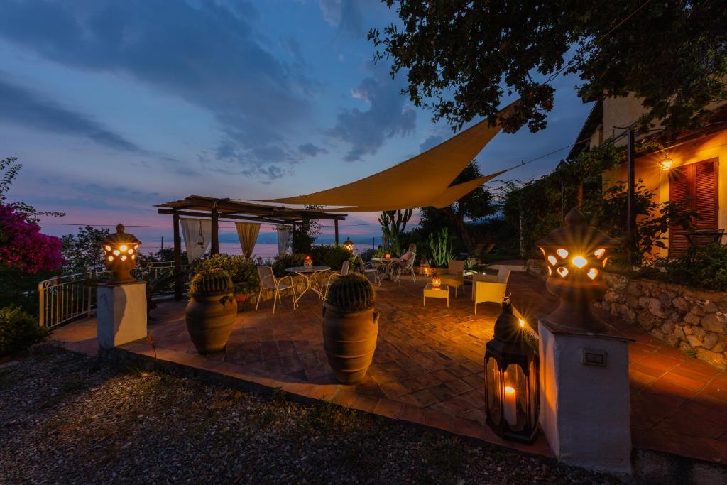 Zahrada ubytování B&B Calandrella