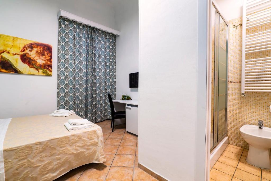 A bathroom at B&B La Cittadella