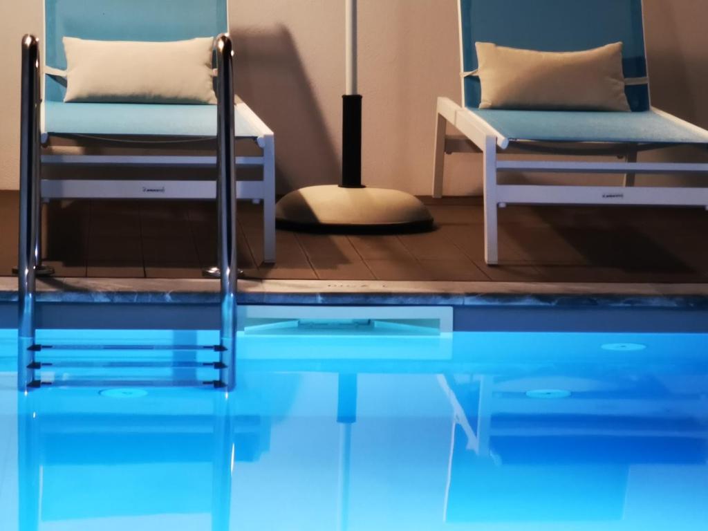 The swimming pool at or close to Villa Patroklos
