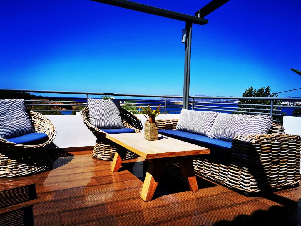 A balcony or terrace at Villa Patroklos