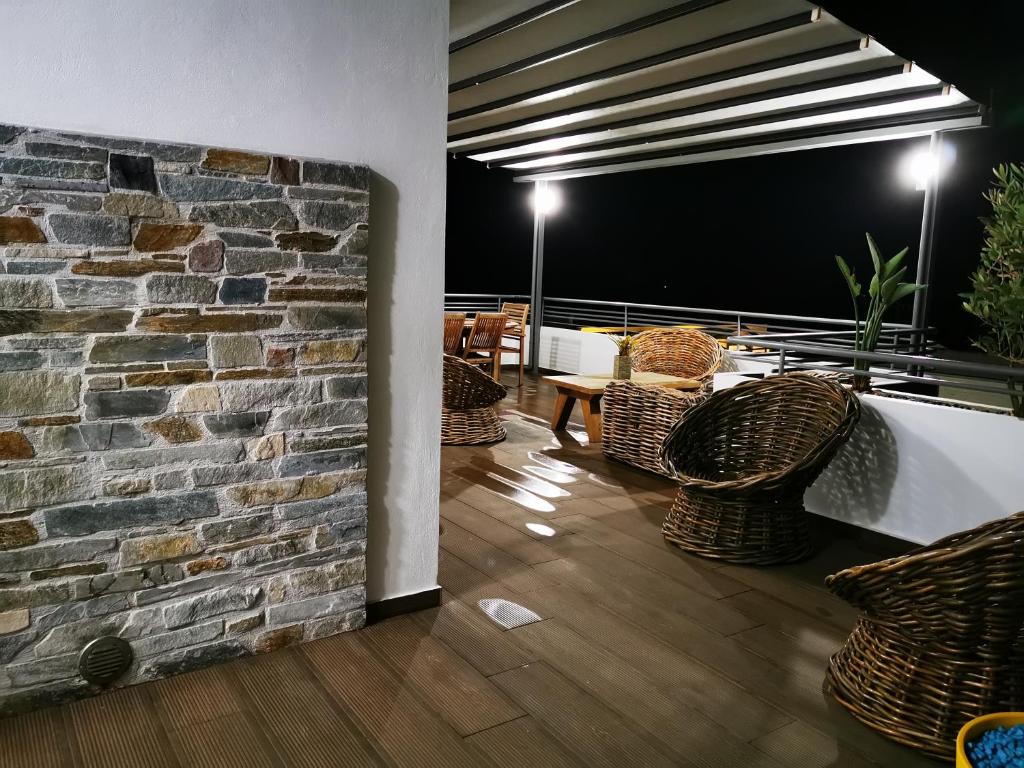A seating area at Villa Patroklos