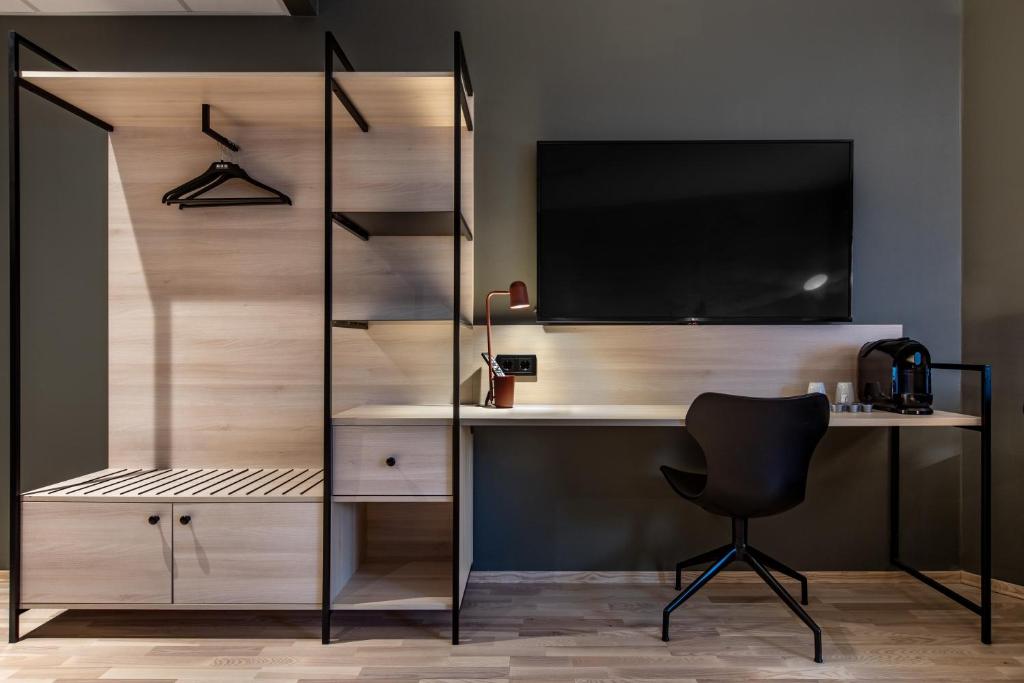 TV a/nebo společenská místnost v ubytování Quality Airport Hotel Gardermoen
