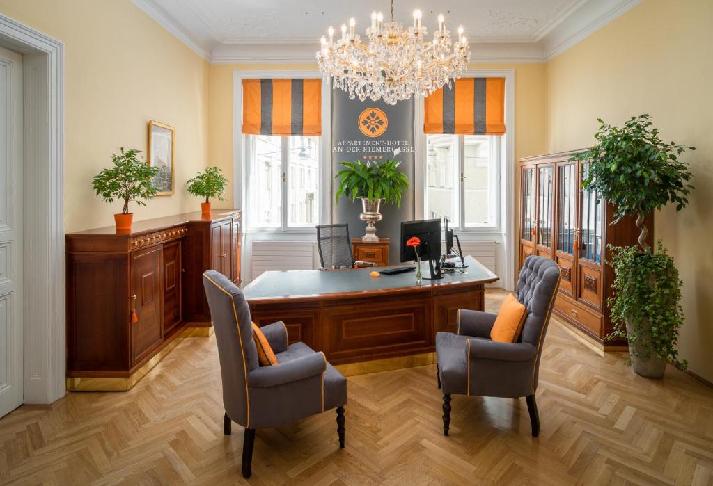 Posezení v ubytování Appartement-Hotel an der Riemergasse