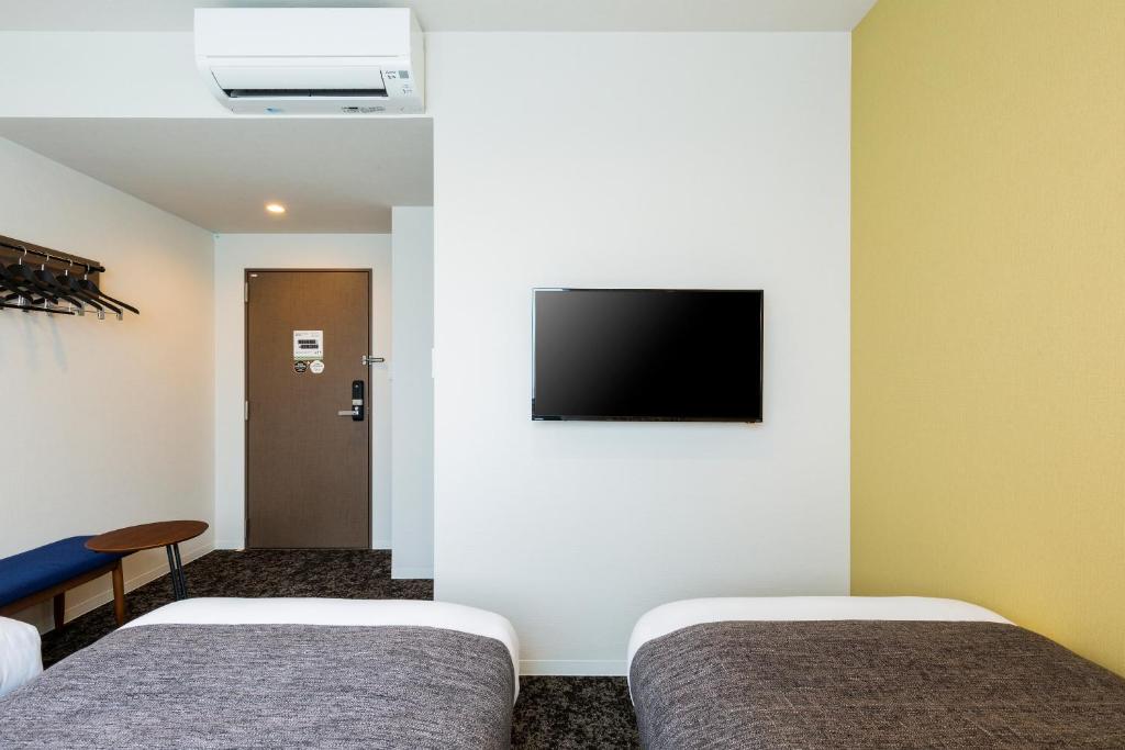 TV a/nebo společenská místnost v ubytování M's Hotel Gojo Odawara