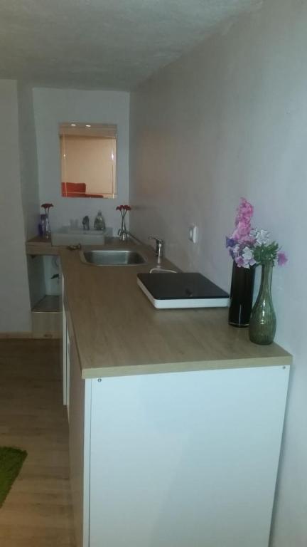 Kuchyň nebo kuchyňský kout v ubytování Taza Apartment Hotel With Restaurant & Parking