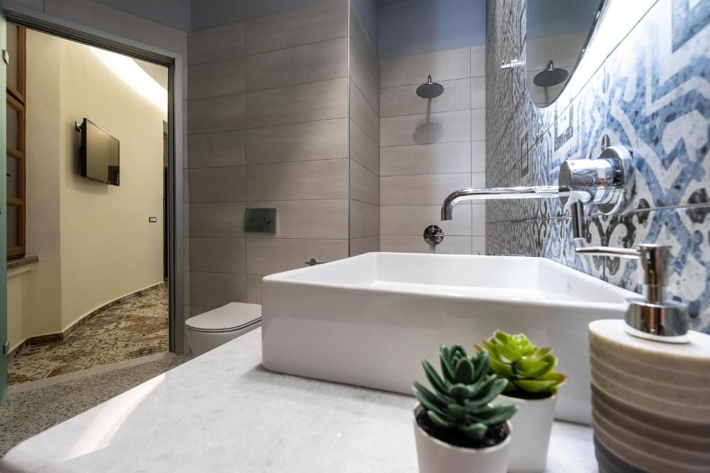 Koupelna v ubytování Casa Poli Suites