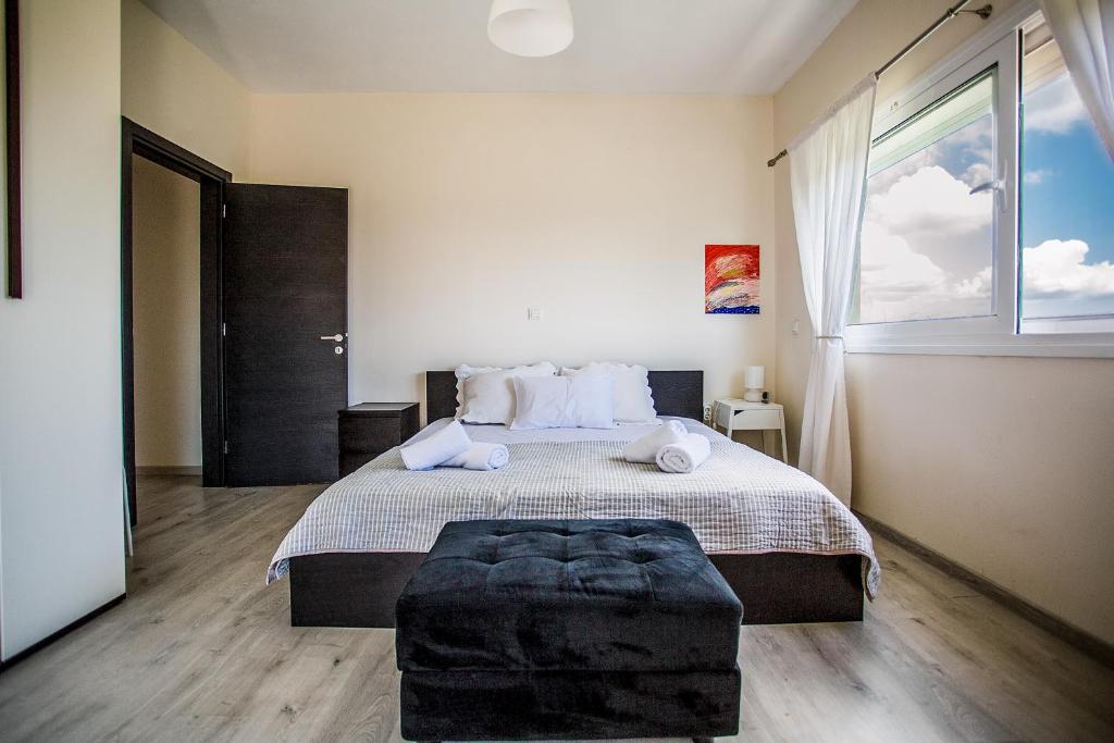 Postel nebo postele na pokoji v ubytování Hill House