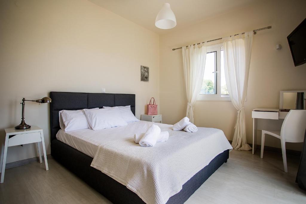 Postel nebo postele na pokoji v ubytování Hill House