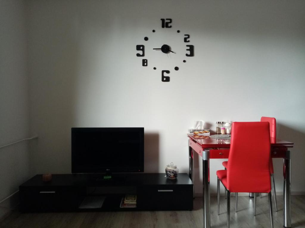 TV a/nebo společenská místnost v ubytování apartmán Aneta