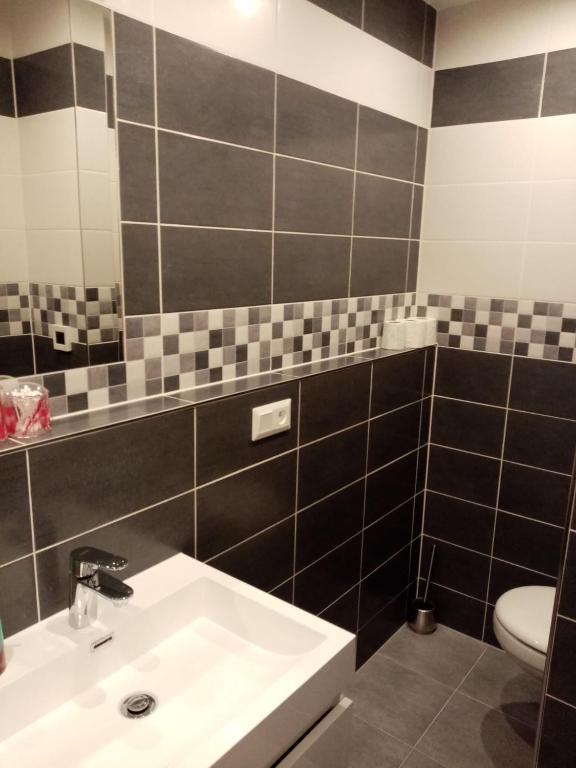 Koupelna v ubytování apartmán Aneta