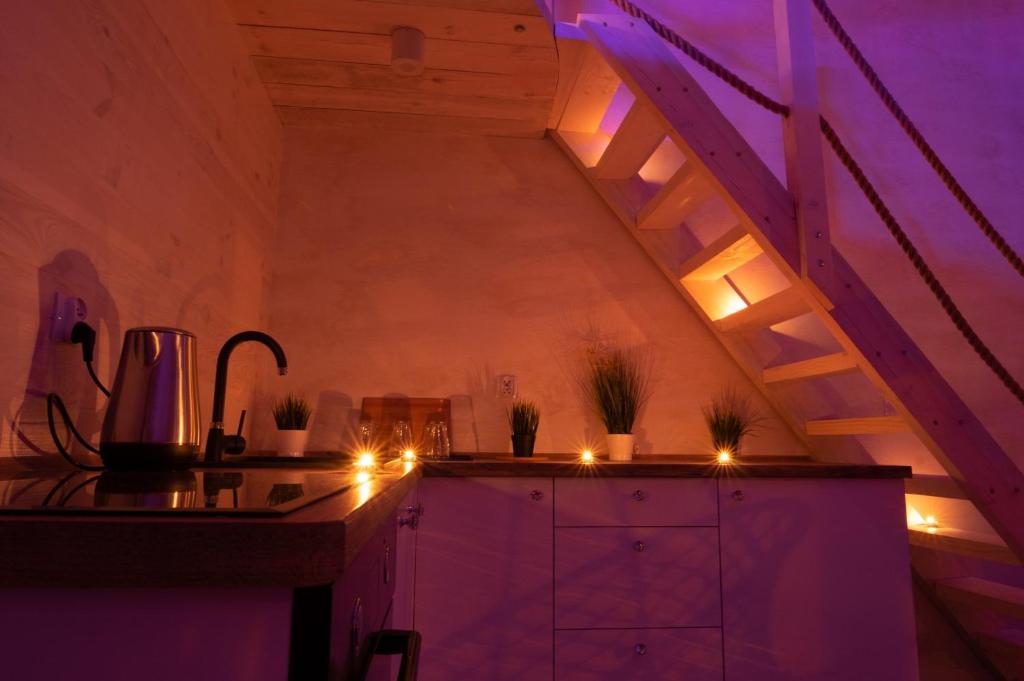 Kuchyňa alebo kuchynka v ubytovaní Apartament Plus