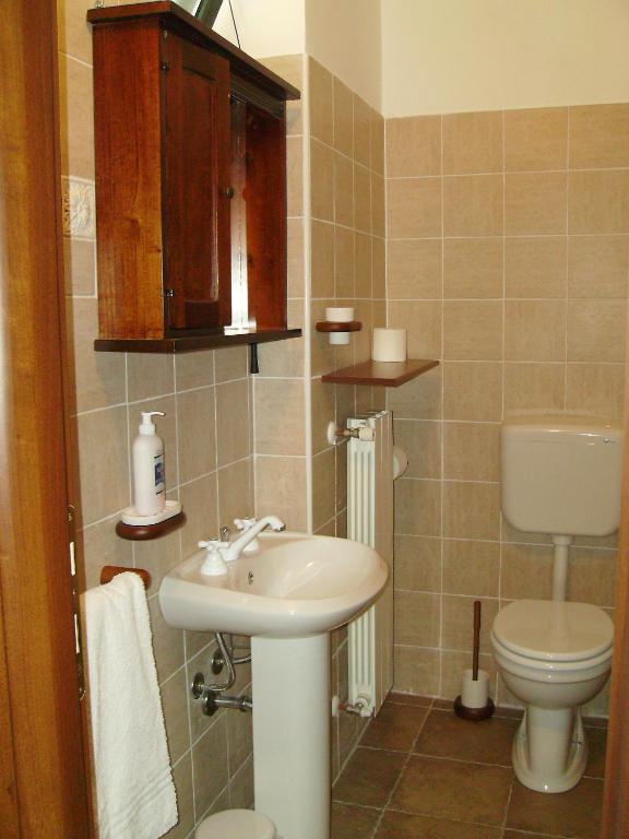 Koupelna v ubytování B&B La Quercia