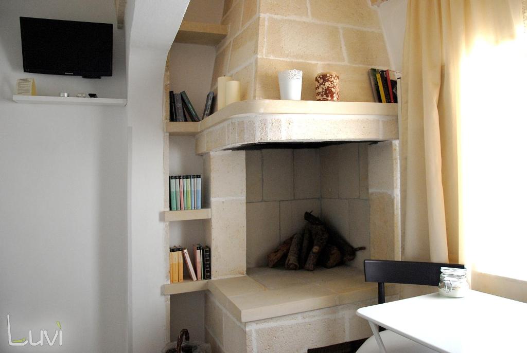 TV a/nebo společenská místnost v ubytování B&B Luvì