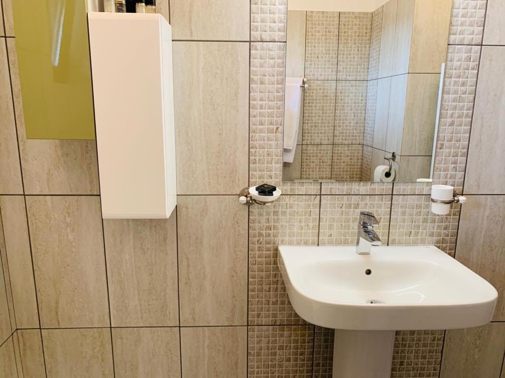 Koupelna v ubytování Brickyard Apartments Cluj