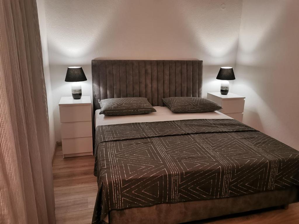 Posteľ alebo postele v izbe v ubytovaní Five star appartman Senj