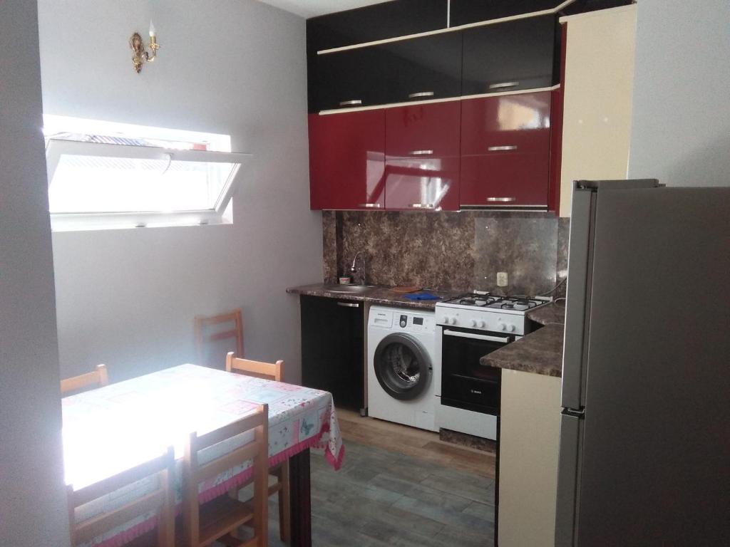 Kuchyň nebo kuchyňský kout v ubytování Str.Agmashenebeli 548