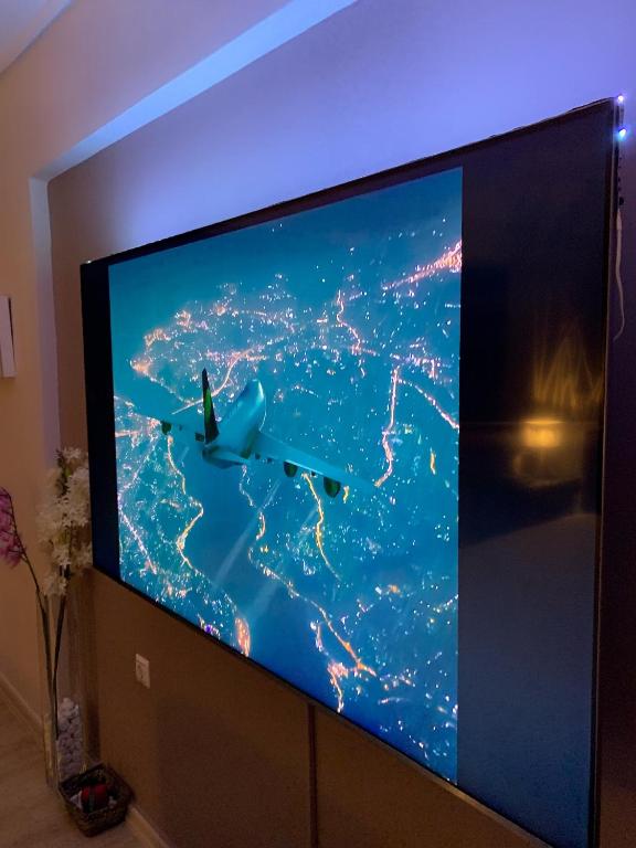 TV a/nebo společenská místnost v ubytování Eva suite Vip excellent studio 1