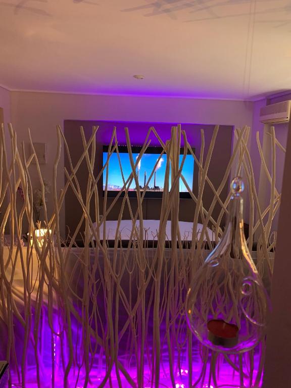 TV a/nebo společenská místnost v ubytování Eva suite Vip excellent studio 1
