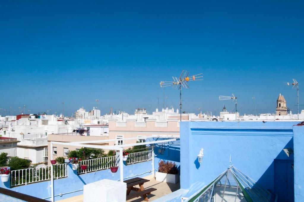 Nespecifikovaný výhled na destinaci Cádiz nebo výhled na město při pohledu z apartmánu