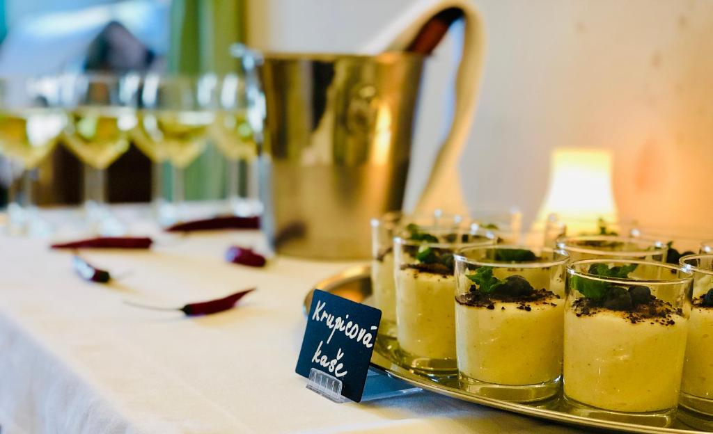 Nápoje v ubytování Wellness Hotel Zámeček