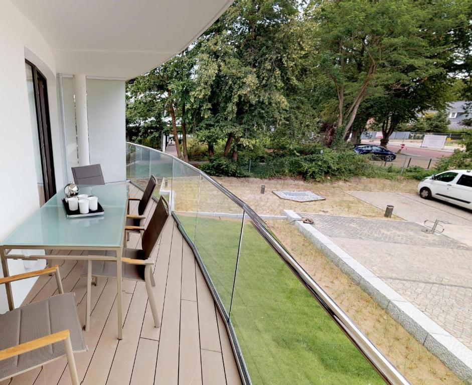 Zahrada ubytování White Pearl Apartment 1.01