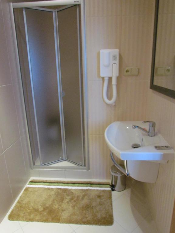 Koupelna v ubytování Hotel Encian