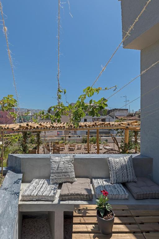 Balkón alebo terasa v ubytovaní Athenian Lofts
