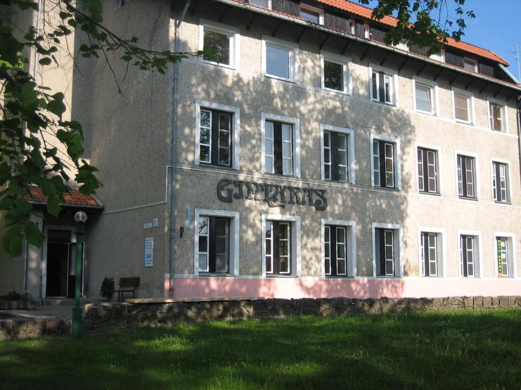 a building with the words crozants written on it at Sea&Sand apartments in Juodkrantė