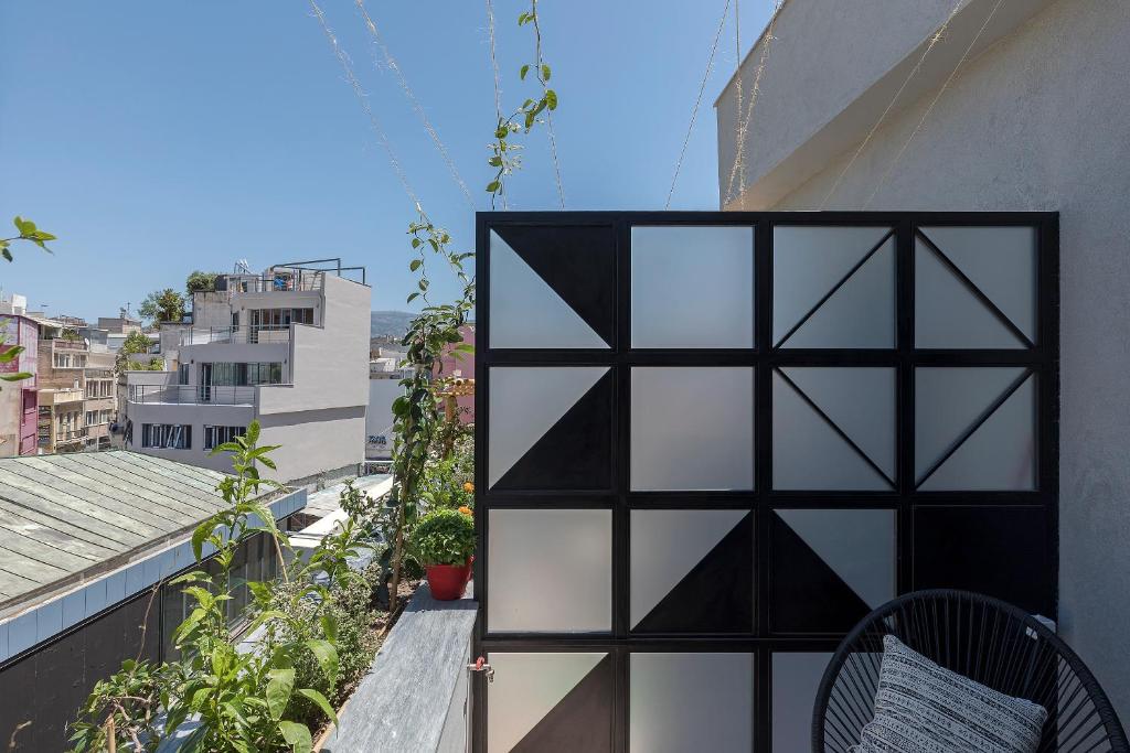 Balkón alebo terasa v ubytovaní Athenian Lofts