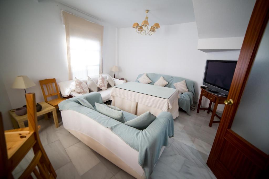 TV a/nebo společenská místnost v ubytování Casa junto a palacio de VIANA