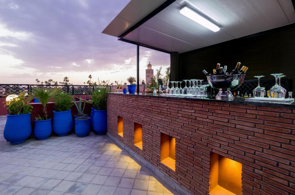 Balkón nebo terasa v ubytování Riad Marrakech By Hivernage