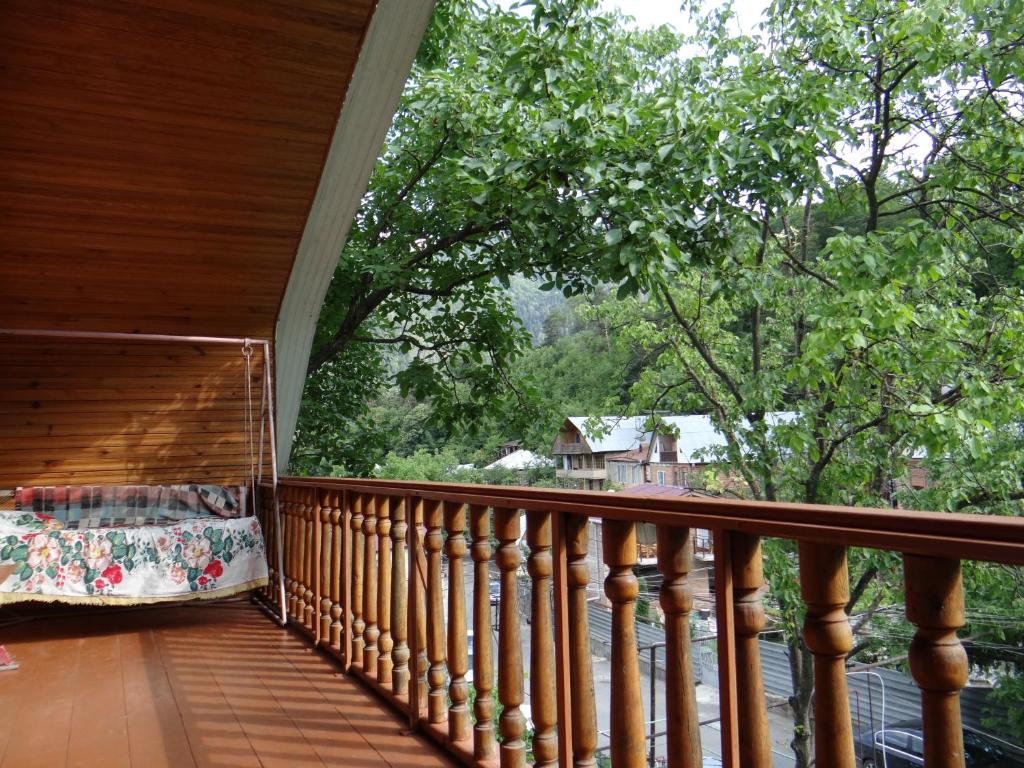 Balkón nebo terasa v ubytování Dalko