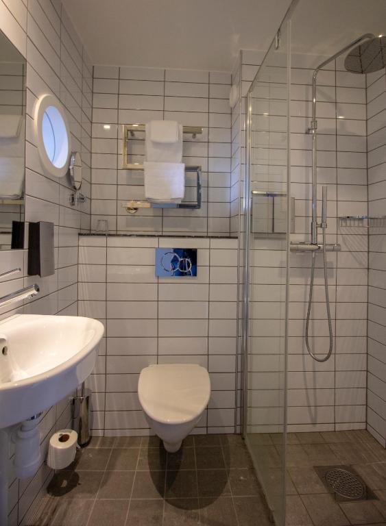 Koupelna v ubytování Villa Lovik