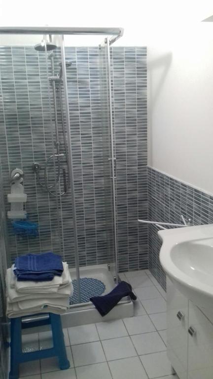 Koupelna v ubytování Locazioni Brevi La RosaViola GUEST ROOMS
