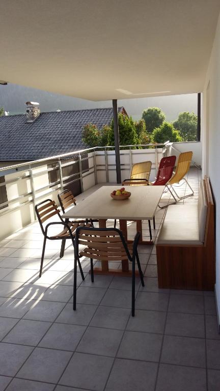 Balkón nebo terasa v ubytování Appartements Oberleiter