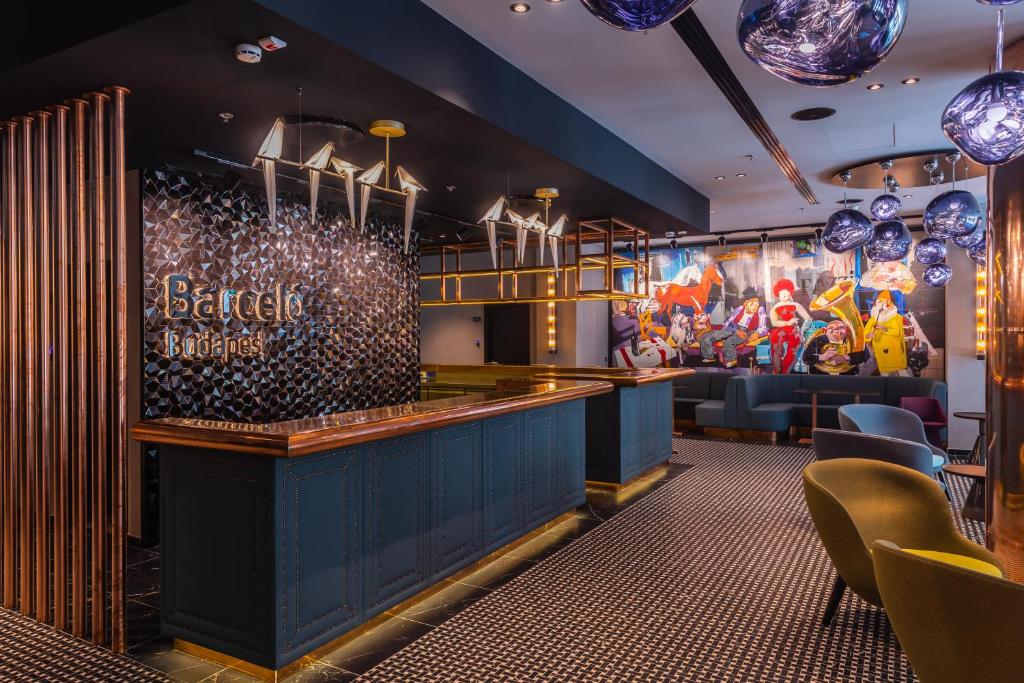 The lounge or bar area at Barceló Budapest