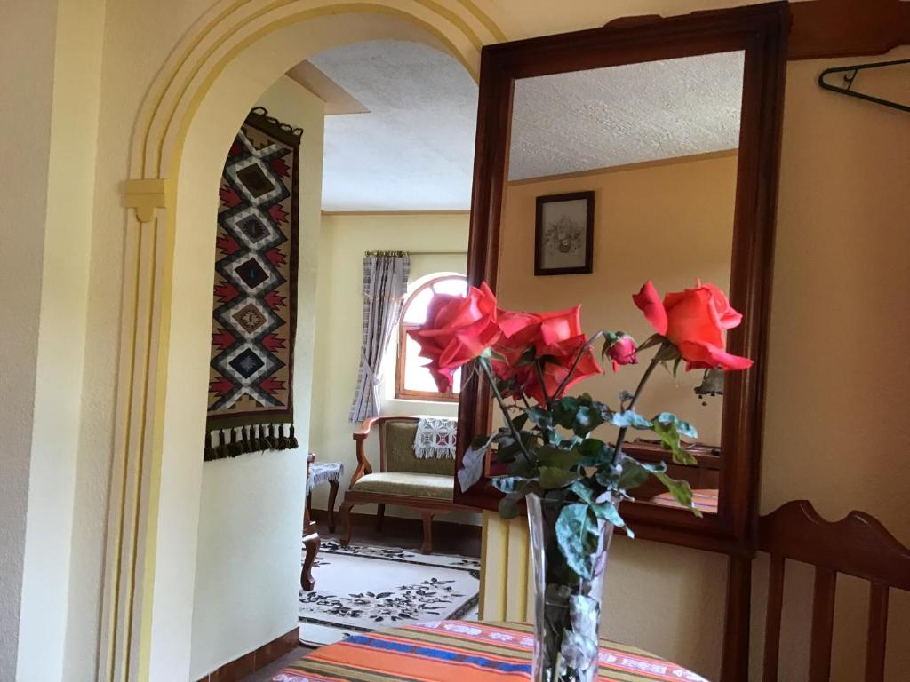 Posezení v ubytování Hostal Curiñan