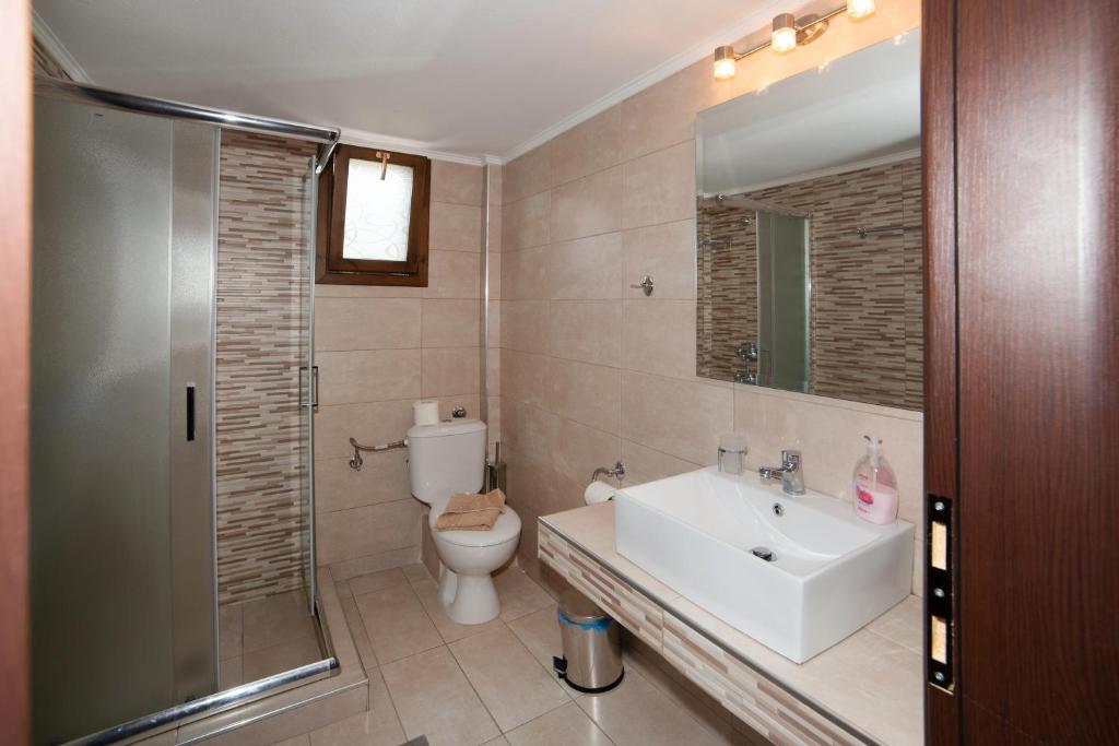 Koupelna v ubytování Anna Dani Apartments