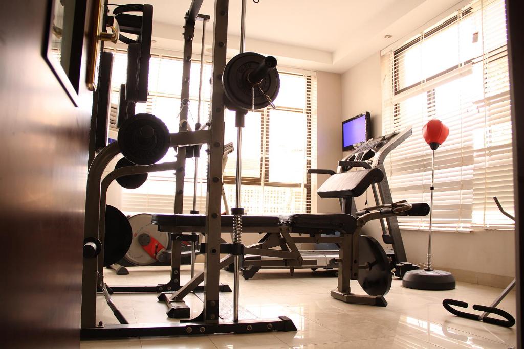 Fitness centrum a/nebo fitness zařízení v ubytování BW Starfire Hotel