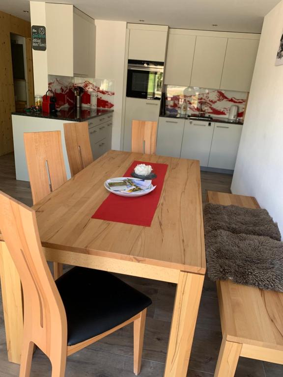 Kuchyň nebo kuchyňský kout v ubytování Haus Baracca